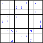 Судоку 9х9 #3225 очень трудный