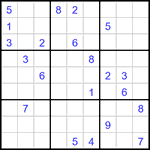 Судоку 9х9 #3226 очень трудный