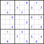 Судоку 9х9 #3228 очень трудный