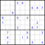 Судоку 9х9 #3229 очень трудный