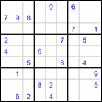 Судоку 9х9 #3230 очень трудный