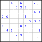 Судоку 9х9 #3231 очень трудный