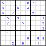 Судоку 9х9 #3234 очень трудный