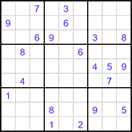 Судоку 9х9 #3235 очень трудный