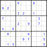 Судоку 9х9 #3236 очень трудный