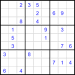 Судоку 9х9 #3237 очень трудный