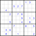 Судоку 9х9 #3238 очень трудный