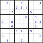 Судоку 9х9 #3239 очень трудный