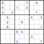 Судоку 9х9 #3241 очень трудный