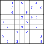 Судоку 9х9 #3242 очень трудный