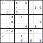 Судоку 9х9 #3243 очень трудный