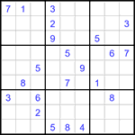 Судоку 9х9 #3244 очень трудный