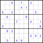 Судоку 9х9 #3245 очень трудный