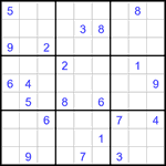 Судоку 9х9 #3247 очень трудный