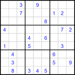 Судоку 9х9 #3249 очень трудный