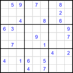 Судоку 9х9 #3251 очень трудный