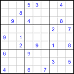 Судоку 9х9 #3253 очень трудный