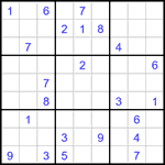 Судоку 9х9 #3255 очень трудный