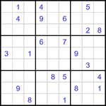 Судоку 9х9 #3257 очень трудный