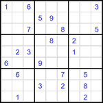 Судоку 9х9 #3259 очень трудный