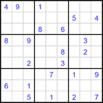 Судоку 9х9 #3260 очень трудный
