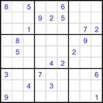 Судоку 9х9 #3261 очень трудный