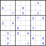Судоку 9х9 #3262 очень трудный