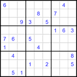 Судоку 9х9 #3263 очень трудный