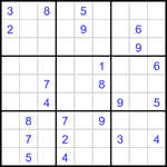 Судоку 9х9 #3264 очень трудный