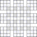 Судоку-сумо #1 трудный