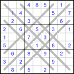 Судоку LX 9х9 #1 легкий Судоку LX 9х9 #1 легкий