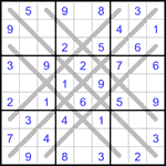 Судоку LX 9х9 #3 легкий Судоку LX 9х9 #3 легкий
