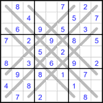 Судоку LX 9х9 #4 легкий Судоку LX 9х9 #4 легкий