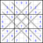 Судоку LX 9х9 #22 легкий Судоку LX 9х9 #22 легкий