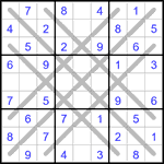 Судоку LX 9х9 #25 легкий Судоку LX 9х9 #25 легкий