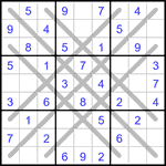 Судоку LX 9х9 #27 легкий Судоку LX 9х9 #27 легкий
