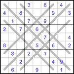 Судоку LX 9х9 #21 средний Судоку LX 9х9 #21 средний