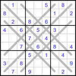 Судоку LX 9х9 #22 средний Судоку LX 9х9 #22 средний
