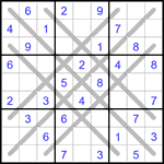 Судоку LX 9х9 #24 средний Судоку LX 9х9 #24 средний