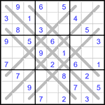 Судоку LX 9х9 #27 средний Судоку LX 9х9 #27 средний