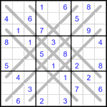 Судоку LX 9х9 #28 средний Судоку LX 9х9 #28 средний