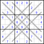 Судоку LX 9х9 #30 средний Судоку LX 9х9 #30 средний