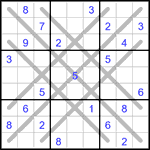 Судоку LX 9х9 #3 трудный Судоку LX 9х9 #3 трудный