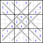 Судоку LX 9х9 #30 трудный Судоку LX 9х9 #30 трудный