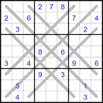 Судоку LX 9х9 #30 очень трудный Судоку LX 9х9 #30 очень трудный
