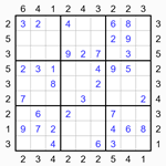 Судоку-небоскребы 9х9 #25 легкий Судоку-небоскребы 9х9 #25 легкий