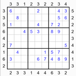 Судоку-небоскребы 9х9 #18 средний Судоку-небоскребы 9х9 #18 средний