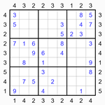 Судоку-небоскребы 9х9 #25 средний Судоку-небоскребы 9х9 #25 средний