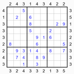 Судоку-небоскребы 9х9 #29 средний