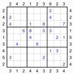 Судоку-небоскребы 9х9 #26 трудный